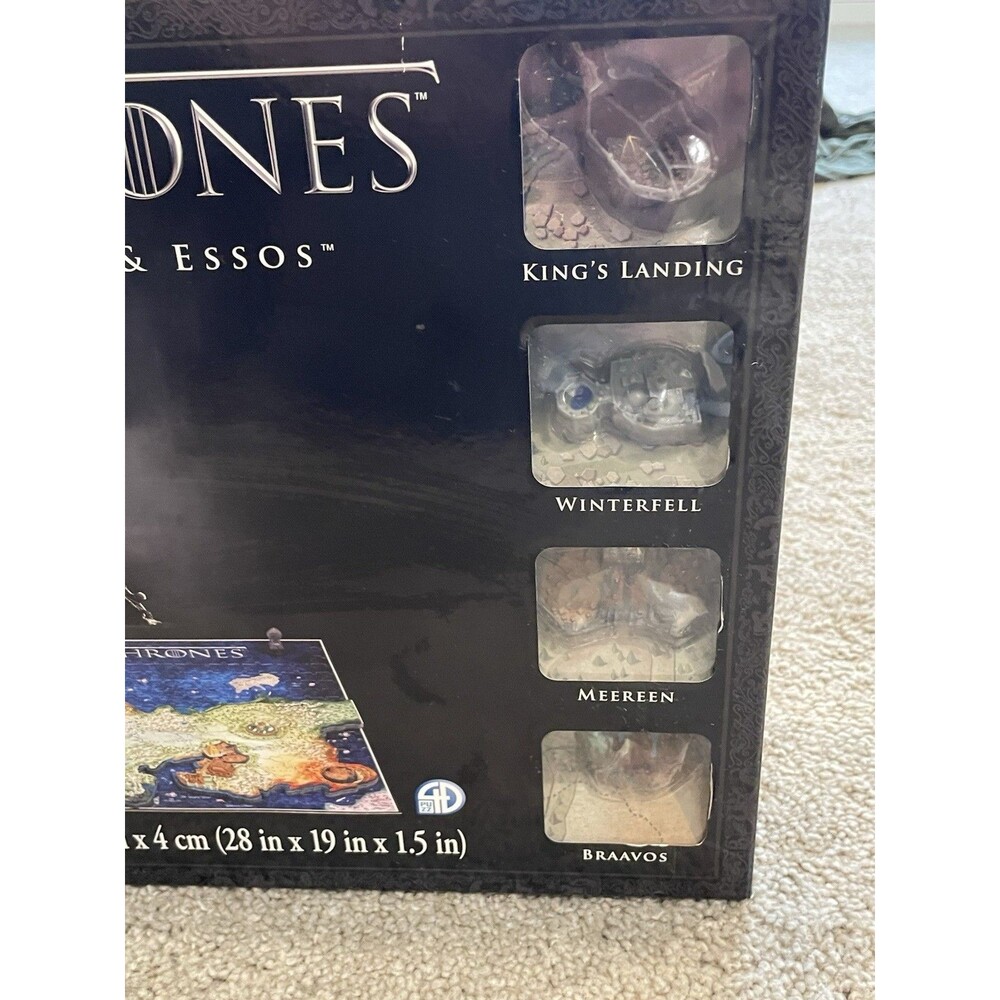 HBO Game of Thrones 4D Puzzle Westeros & Essos 891 Pieces New Sealed - Picture 3 of 10